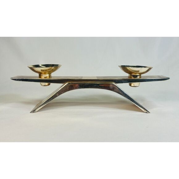 WMF IKORA#4880 Double Candlestick Candle Holder - Picture 1 of 11